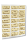 Paper Labels on a Sheet